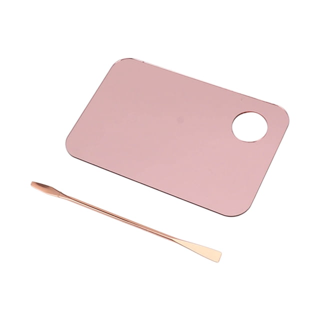 Paleta Para Decoración De Uñas, Bandeja Para Mezclar Bases, Acrílico Reutilizable, Sin Desorden, Oro Rosa Para Mezclar Para Maquilladores