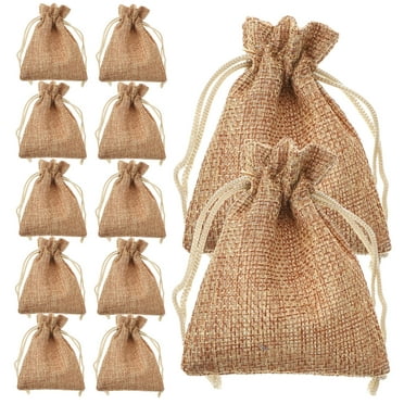 50 Pcs Burlap Gift Bag Gift Bags Small Craft Bags Drawstring Pouches Small Pouches