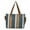 Blue, variant on JeashCHAT Canvas Striped Tote Bag for Women, Large Capacity Shoulder Bag Handbag, Ladies Fashionable Casual Crossbody Bag for Travel, Work