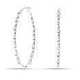 thumbnail image 3 of Charmsy Large Oval Twisted Light-Weight Click-Top Hoop Earrings for Women 55MM, 3 of 5
