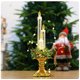 thumbnail image 1 of Fiudx Vela de Cera Navideña, Iluminación Led Cálida, Diseño Seguro Sin Llama, Decoración con Agua y Lentejuelas, Candelabro de Mesa para Hotel, Adorno para Árbol de Navidad, Tamaño 37 X 10 X 10 Cm, 1 of 3