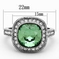 thumbnail image 2 of Luxe Jewelry Designs Women's Stainless Steel Engagement Ring with Emerald Crystal - Size 7, 2 of 4