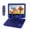 Blue, variant on Magnavox 7 Inch Portable DVD Player with Swivel Screen, Translucent DVD Player with USB SD Playback, Rechargeable Battery, AV Out, Remote, Car Charger, 100–240V / DC 5V