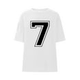 thumbnail image 5 of Men Shirts Short Sleeve Round Neck Pullover Number 7 Varsity Sports Team Jersey 7th Birthday 7 Years T-Shirt &Christmas Tshirts, 5 of 5