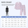 thumbnail image 4 of Yiaed Shells Pearl Print Men’s Pajamas Set - Long Sleeve Button Down Sleep Shirt and Pajama Bottoms Sleepwear Set Mens Pjs Sets Men's Pajama Bottoms-Medium, 4 of 7