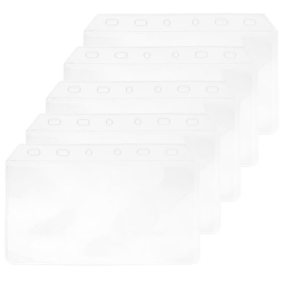 unbranded 5 Pcs Envelopes Receipt Notebook PVC Storage Bag Transparent