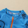 thumbnail image 5 of ATOGUTA Toddler Boy Rashguard Sunsuit Swimsuit with Swim Cap Printed Jumpsuit Boys Beach Summer Clothes Blue, Size 1T-6, 5 of 5