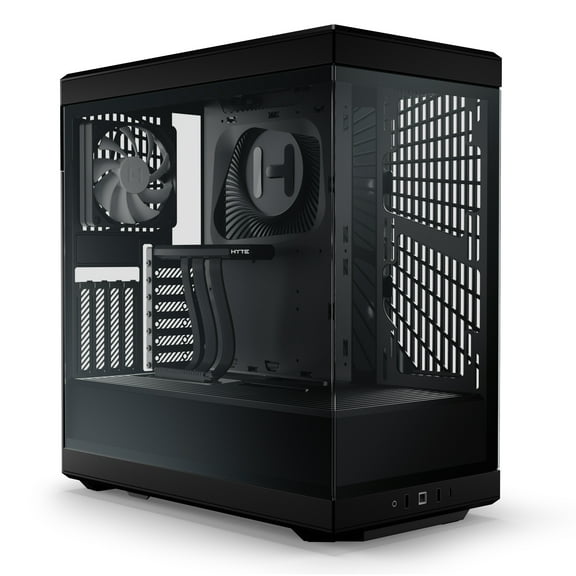 HYTE Y40 Modern Aesthetic Panoramic Tempered Glass Mid-Tower ATX Computer Gaming Case with PCIE 4.0 Riser Cable Included