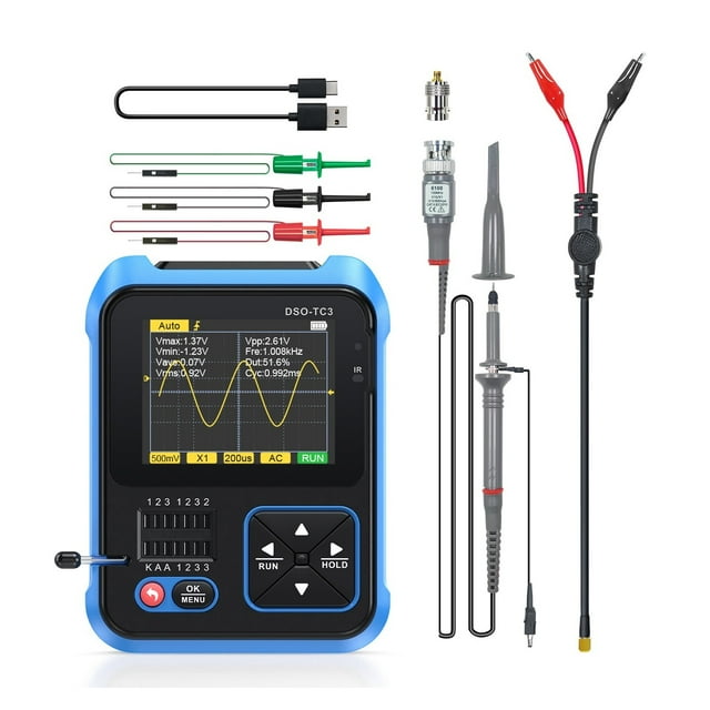 Digital Oscilloscope Transistor Tester Function Signal Generator 3 In 1 Multifunction Electronic Component Tester ,Professional Designed