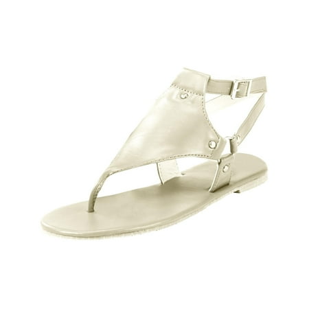 

Womens Sandals Clearance Flat Roman Shoes Flip Flops With Rivets Slippers Breathable Sandals