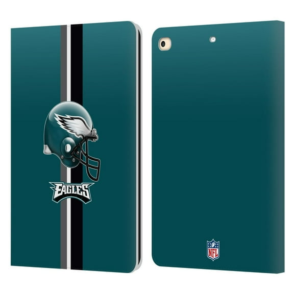 Head Case Designs NFL Philadelphia Eagles Logo Helmet Leather Book Wallet Case Cover For Apple iPad 9.7 2017 / iPad 9.7 2018