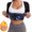 Blue, variant on Women Sauna Sweat Vest Polymer Waist Trainer Weight Loss Tummy Slimming Sheath Workout Shapewear Sportswear Clothes