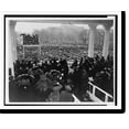 thumbnail image 2 of Historic Framed Print, [Chief Justice Charles Evans Hughes administering the oath of office to Franklin Delano Roosevelt on the east portico of the U.S. Capitol, January 20, 1937], 17-7/8" x 21-7/8", 2 of 9