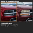 thumbnail image 3 of Spec-D Tuning SMD LED Dual Halo Smoke Projector Headlights Compatible with 1998-2004 Chevy S10 Pickup, 1998-2004 Chevy S10 Blazer, Left + Right Pair Headlamps Assembly, 3 of 7