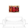 thumbnail image 3 of Creative Products Three Red Guitars 24x36 Canvas Wall Art, 3 of 5