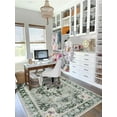 thumbnail image 4 of Washable Rugs x Vintage Area Rugs Area Rugs Low Pile Floor Carpet Printed Soft Durable Stain Foldable Rugs Living Room Dining Room Bedroom, 4 of 9