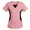 Pink, variant on Kctiaxy Gray Scrubs for Women Short Sleeve V Neck T Shirts Colorblocking Summer Fashion Causal Stretch Nursing Scrubs Tops with Pockets