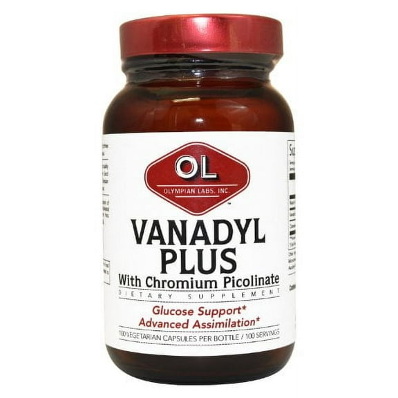 Vanadyl Plus with Chromium 10 mg by Olympian Labs - 100 Capsules