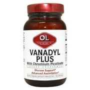 Olympian Labs Vanadyl Plus with Chromium Picolinate, 100 Vegetarian Capsules