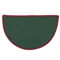 thumbnail image 2 of Colonial Mills 18" x 30" Green and Red Slice Handmade Braided Hearth Rug, 2 of 2