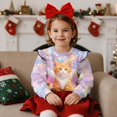 thumbnail image 2 of DISNIMO Cat Star Printed Pullover Tops for Girls Cozy Sweatshirt Long Sleeve T-Shirts Crewneck Hoodies Fall Winter Clothes 4-5 Years, 2 of 7