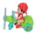 thumbnail image 1 of Juguete de Triciclo Eléctrico Con Luces y Música, Lindo Diseño de Dibujos Animados, Juguete Resistente Para Niños para Niños, Apariencia GRANDEA, 1 of 7