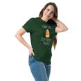 thumbnail image 3 of Halloween Candy Corn T-Shirt, Funny Women's Halloween Tee (Forest Green, S), 3 of 3