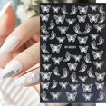 thumbnail image 1 of D Calcomanías adhesivas para uñas 5D, 6 hojas de mariposa, rosa, flor, escamas de pescado, estereoscópicas, autoadhesivas en relieve, para decoraciones de diseño de uñas acrílic, 1 of 5