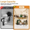 thumbnail image 3 of Organizador de baño Kinkota de 2 niveles, esquina, plástico, gris, 3 of 6