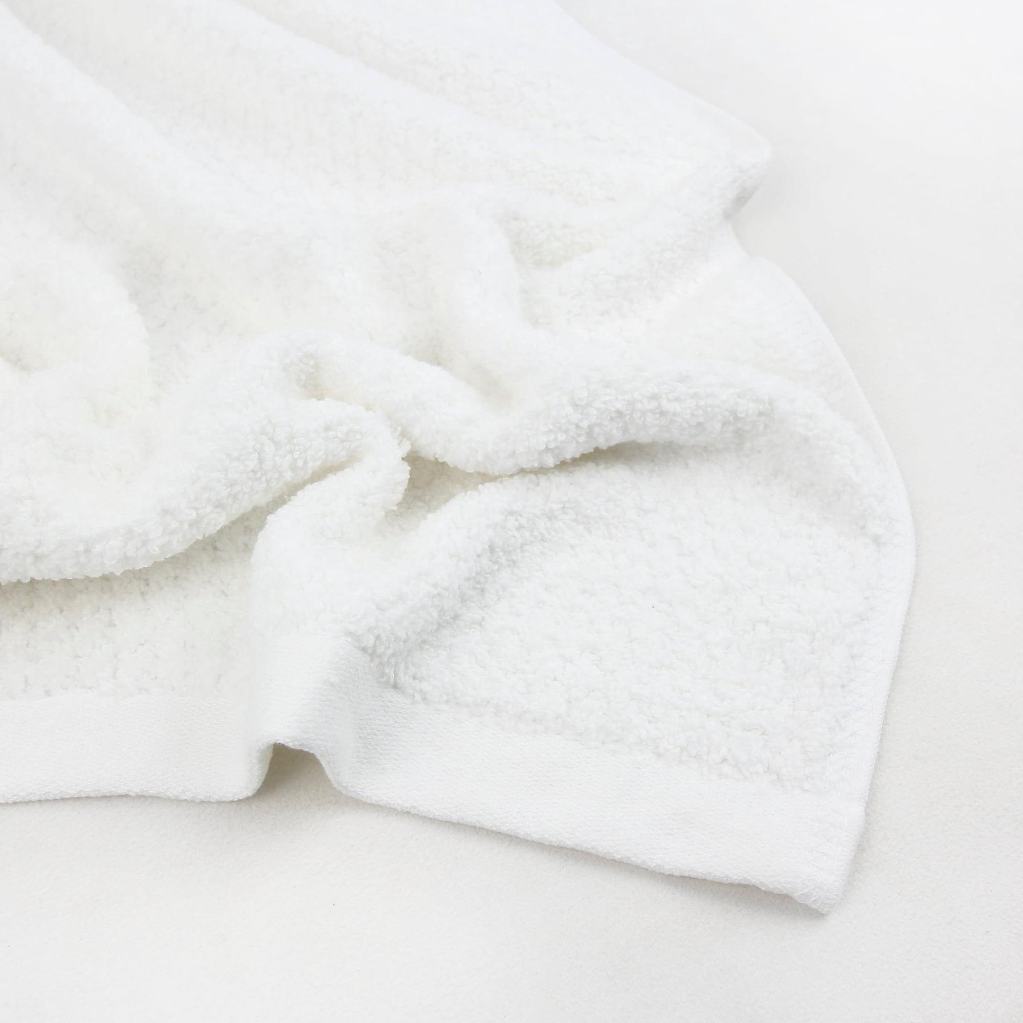 Fabreware FBT-008-W-2 White Cotton Yarn-Bath Towel- 2pc