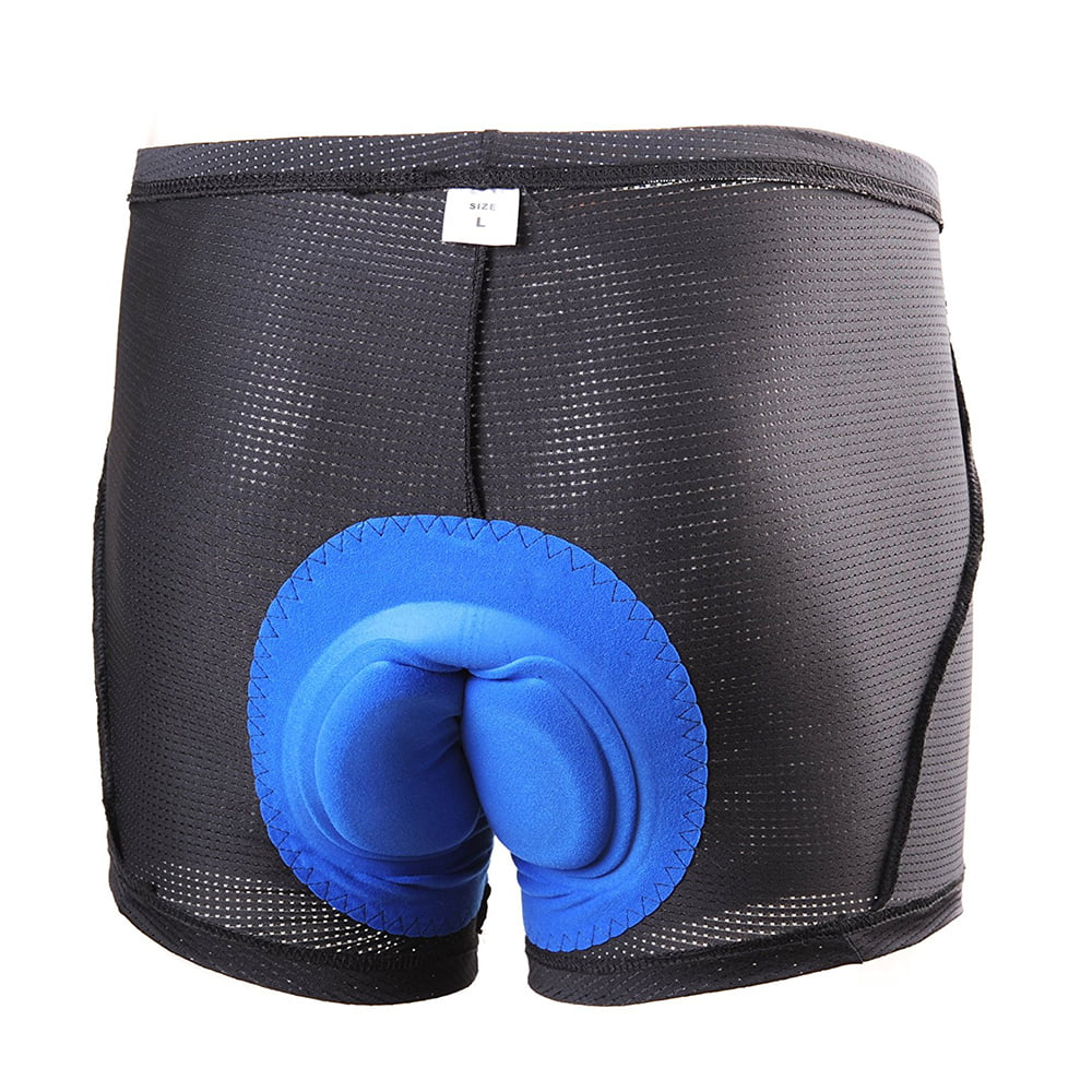 Men's Womens Cycling Underwear Gel 3D Padded Bicycle Riding Workout Shorts Pants 