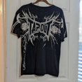 thumbnail image 3 of Camiseta gótica de verano para mujer, nueva camiseta de algodón con estampado de manga corta Y2k Punk, cuello redondo, camiseta retro informal de nicho, ropa para mujer, 3 of 5