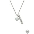 thumbnail image 2 of Delight Jewelry Silvertone Small Heart with Cross & Fish with Crystal Silvertone Always My Mother Bar Charm Necklace, 23", 2 of 4