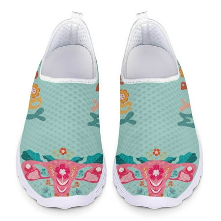 

Colorful Personalized Medical Printing Non-slip Elastic Flat Nursing Shoes For Women Breathable Sports Shoes zapatos