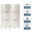 thumbnail image 5 of Costway 4 Panel Folding Room Divider Screen W/3 Display Shelves 5.6 Ft Tall, 5 of 12