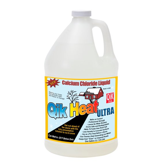 Qik Joe Ice Melt 38001 Calcium Chloride; Liquid; -25 Degree Fahrenheit Lowest Effective Temperature; 1 Gallon