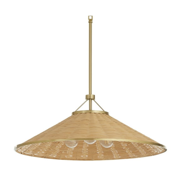 Quorum International 830-3 3 Light 24" Wide Multi Light Pendant - Brass