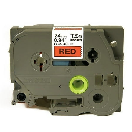 Brother Flexi ID tape Black on Red 24mm x 8m