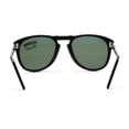 thumbnail image 7 of PO 714 95/58 54mm Shiny Black/Green Polarized Folding Sunglasses, 7 of 7