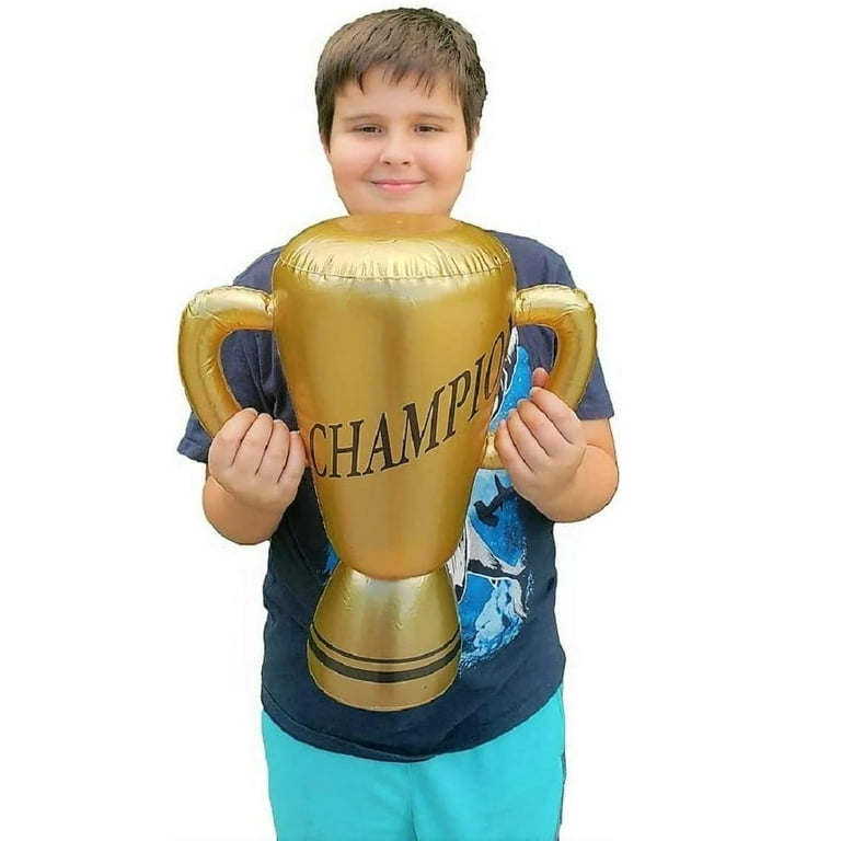 Zugar Land Gold Large 16 Inch Inflatable Trophy Cup with