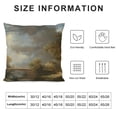 thumbnail image 5 of Orinice River Bridge Boat Graphic Decorative Throw Pillow Cover for Home Couch Living Room Bed Sofa - Multipurpose Use Indoor/Outdoor 1PC 12x12in, 5 of 5