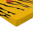 thumbnail image 2 of Ambesonne Africa Fitted Sheet, Sketchy Graphical Dancer, Twin XL Size, Mustard and Orange, 2 of 3