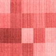 thumbnail image 1 of Ahgly Company Indoor Square Checkered Red Modern Area Rugs, 6' Square, 1 of 4