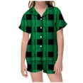thumbnail image 2 of WEAIXIMIUNG Ensemble de Pyjama à Carreaux de Noël pour Garçons, Ensemble de Pyjama Chaud pour Enfants de Printemps et d'Automne, Garçons et Filles, Hiver, Couche de Base, 6-7 Ans, 2 of 4