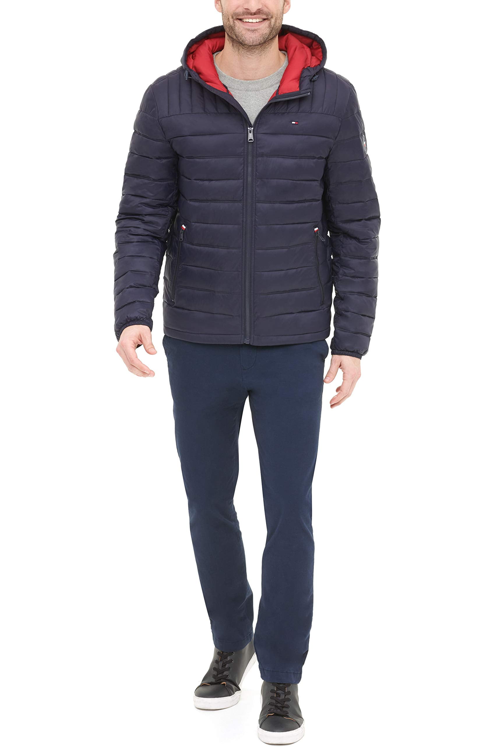 Tommy hilfiger men's water resistant store ultra loft filled hooded puffer jacket