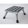 thumbnail image 2 of Safety Step Step Stool S-07C-S One Step With Non-Slip Strips And Rubber Leg Tips; Foldable; 1000 Pound Capacity; Silver; Aluminum; Small, 2 of 5
