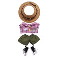 thumbnail image 1 of Conjunto de ropa para muñecas de moda. Conjunto informal de mono para muñecas de 15 cm. Traje de tela suave. Accesorios de vestuario para niños y coleccionistas., 1 of 2