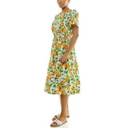 Split Neck Tiered Maxi Dress