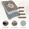 thumbnail image 5 of Haperlare Oriental Area Rugs Vintage Bohemian Living Room Rugs Washable Low Pile Soft Area Rug Brown Carpet,8'x10', 5 of 7