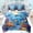 Blue Orange, variant on Erosebridal Ocean Turtles Bedding Comforter Set 7pcs For Kids,Cartoon Marine Animal Queen Bedding Sets For Boys Girls,Microfiber Bedroom Decor